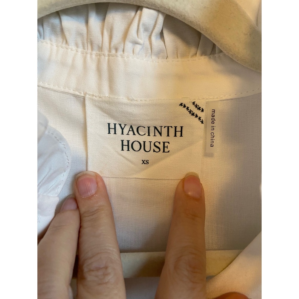 Tuckernuck Hyacinth House White Red Embroidered Mini Dress XS New With Tags - Picture 3 of 9